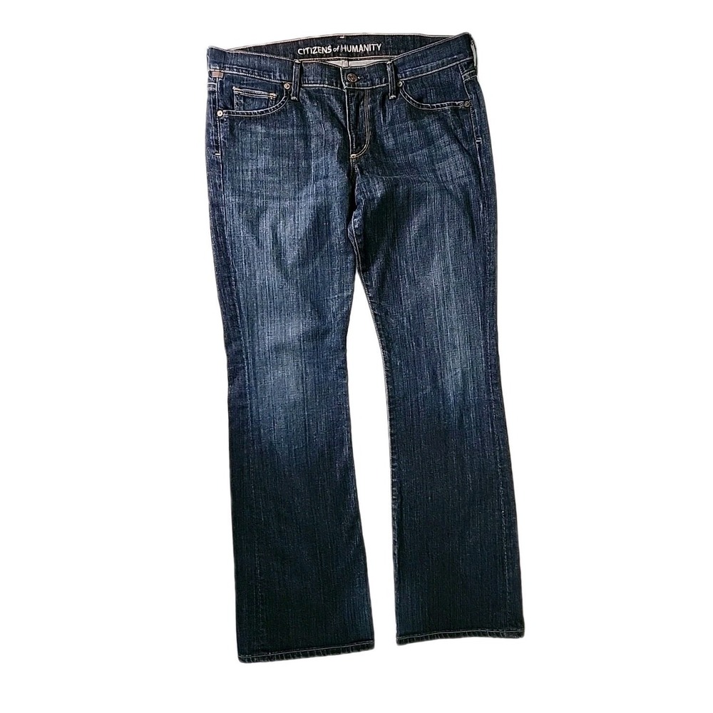 VTG Y2K Citizens of Humanity Women's 32/31 Dita Low-Rise Bootcut Blue Jeans EUC